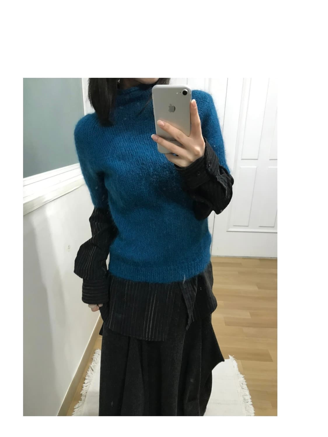 cyan half knit 상품이미지2