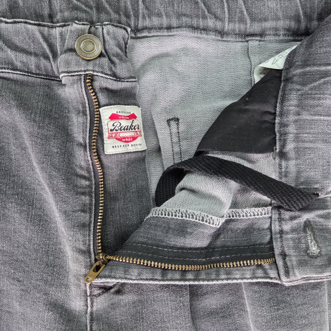 비이커 원턱 데님팬츠 004 상품이미지4