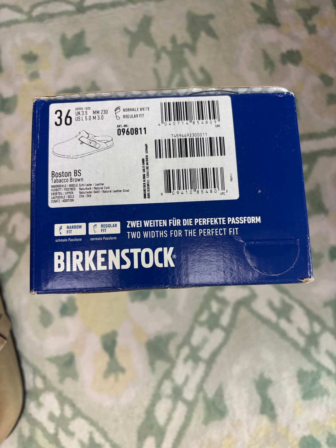 (새상품) 버켄스탁 보스턴 타바코 브라운 230/2개보유 상품이미지2