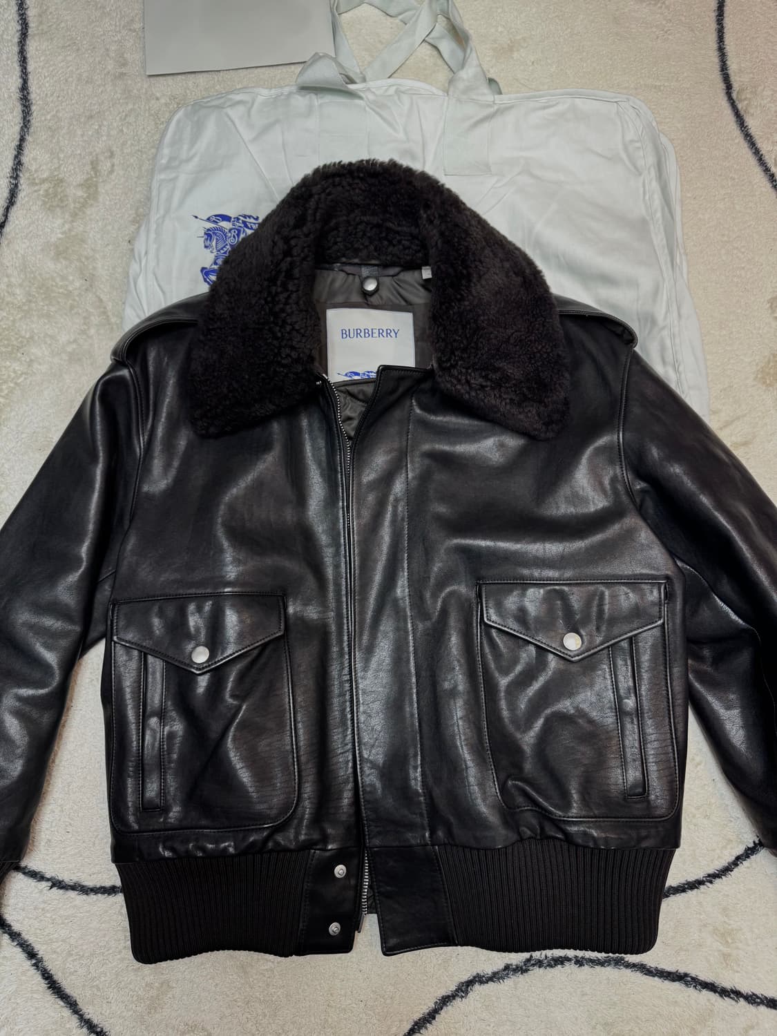 버버리 가죽 자켓 Burberry Leather 상품이미지5