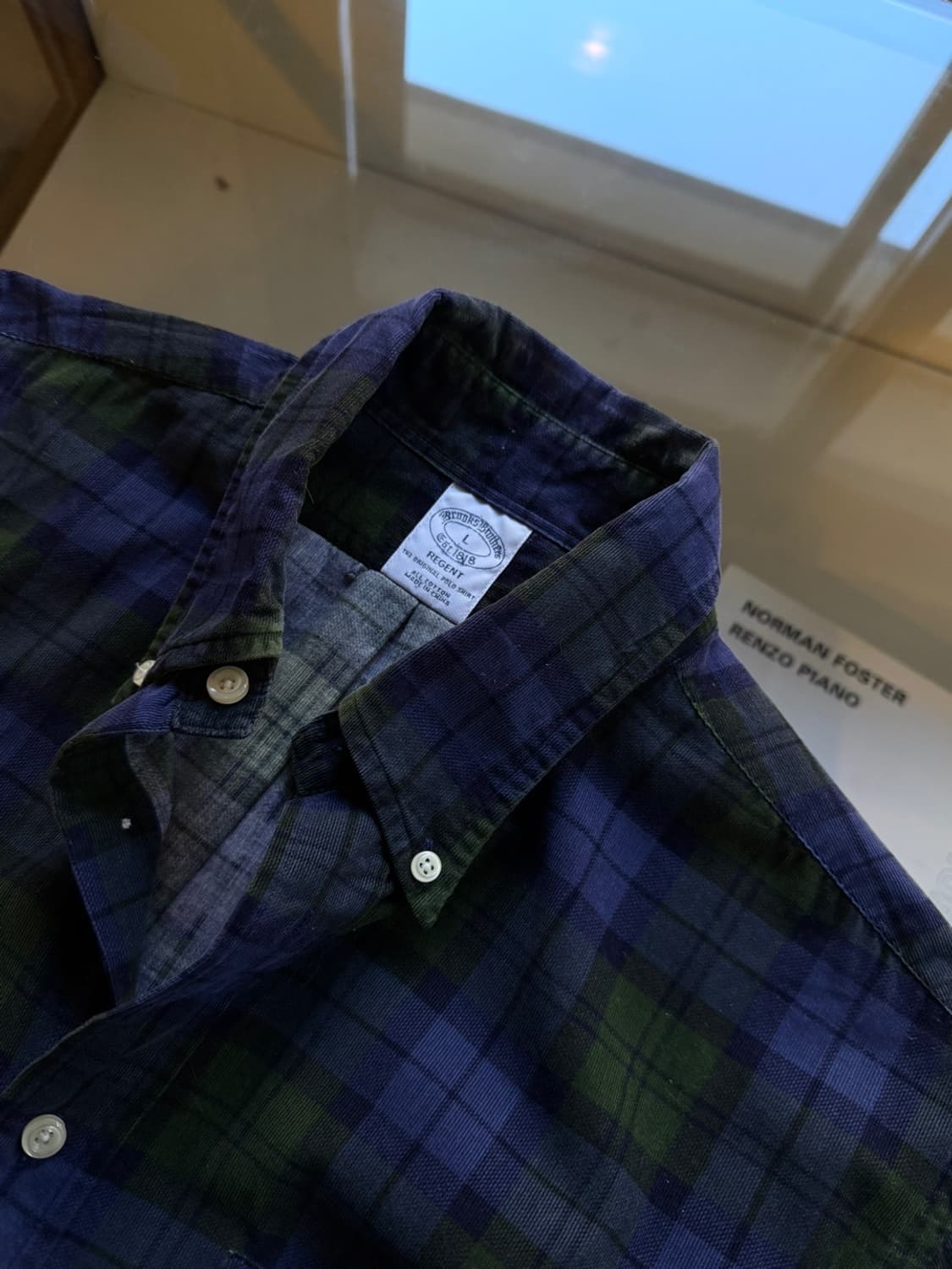 브룩스 브라더스 블랙와치 코듀로이 셔츠 100 상품이미지9