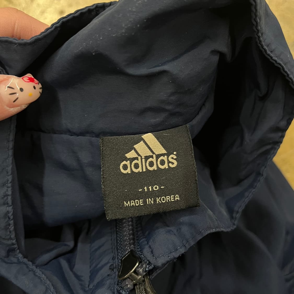 [정품/110] 아디다스 네이비 바람막이 자켓 b8 상품이미지5