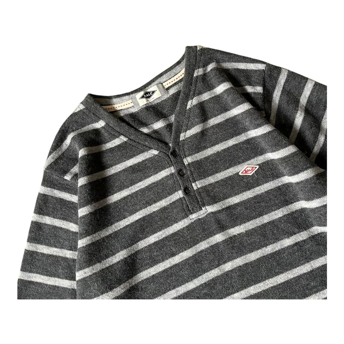 BALL . 스트라이프 헨리넥 니트 상품이미지3