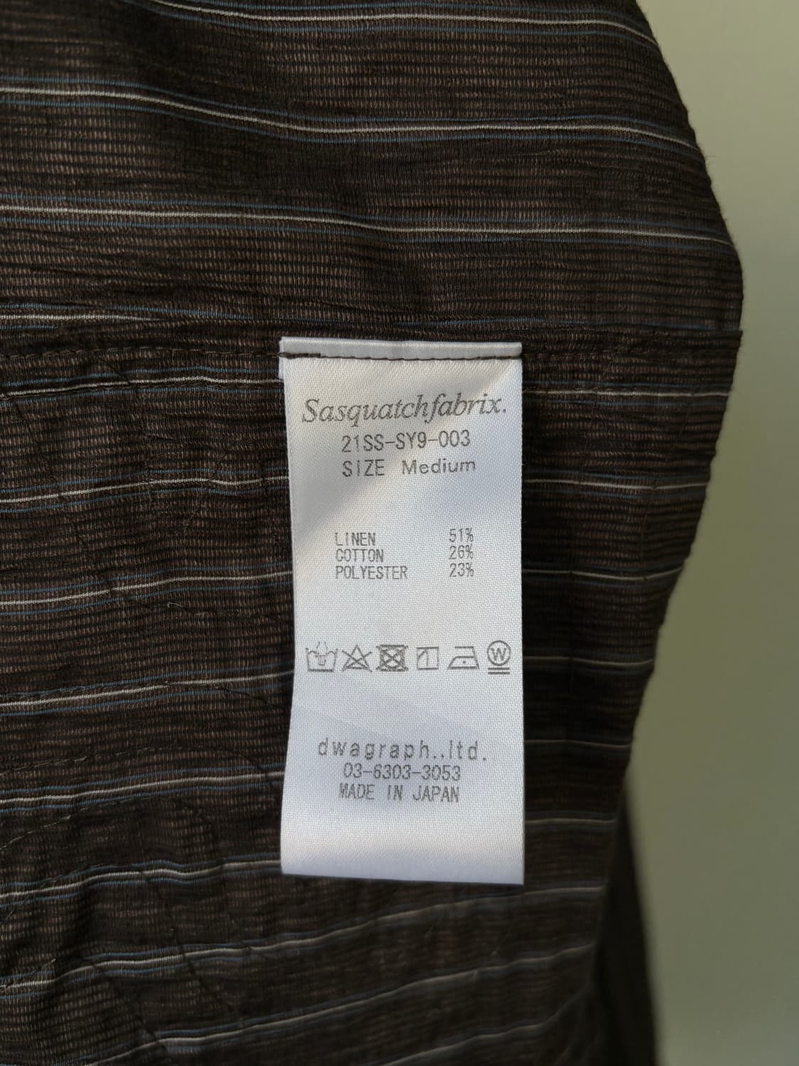 사스콰치 패브릭스 21ss 플라워 패턴 셔츠 상품이미지10