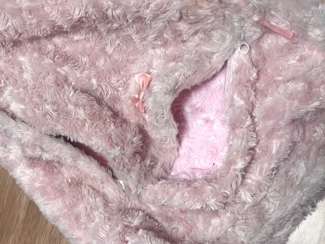 빈티지 로즈보아 리본 퍼 가방 백팩 러블리 히메갸루 상품이미지5