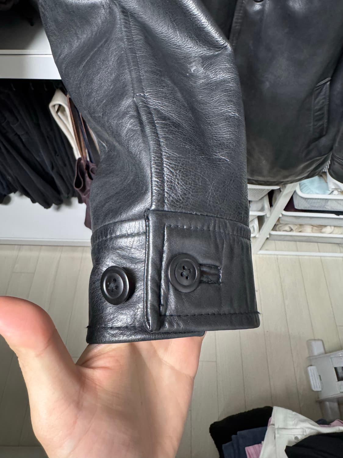 올드 갭 레더 카코트 L old gap leather car coat L 상품이미지8