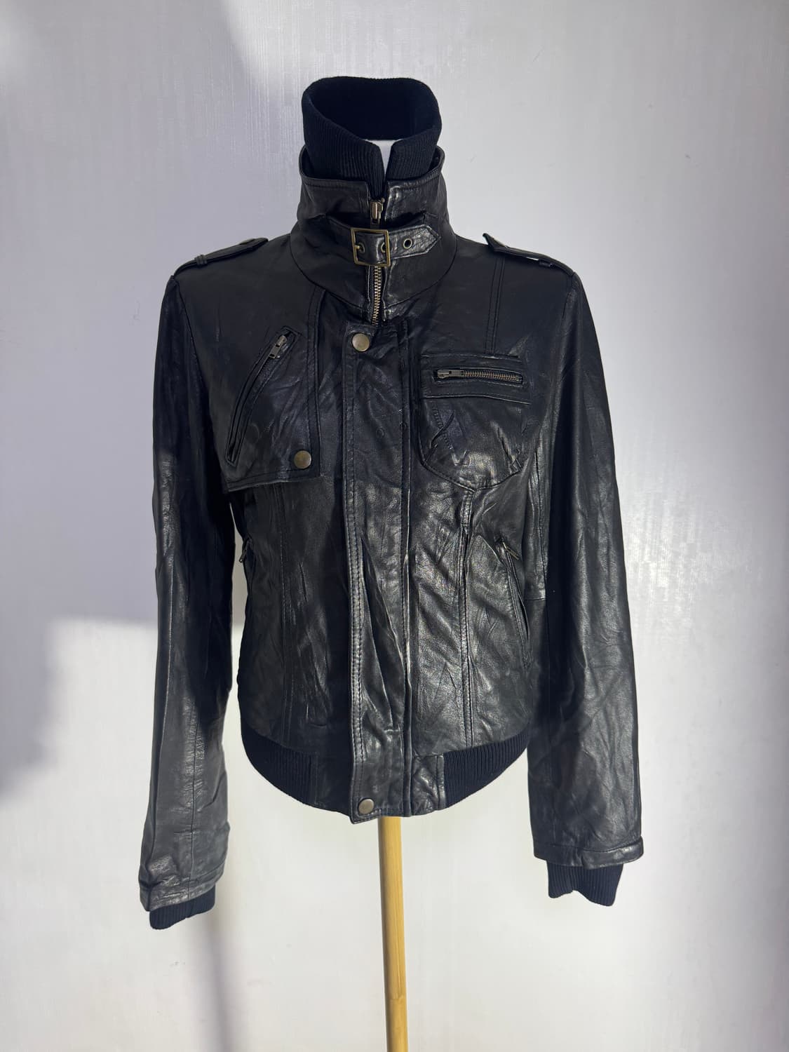 As know as 양가죽 밀리터리 자켓 y2k lgb goa 상품이미지3