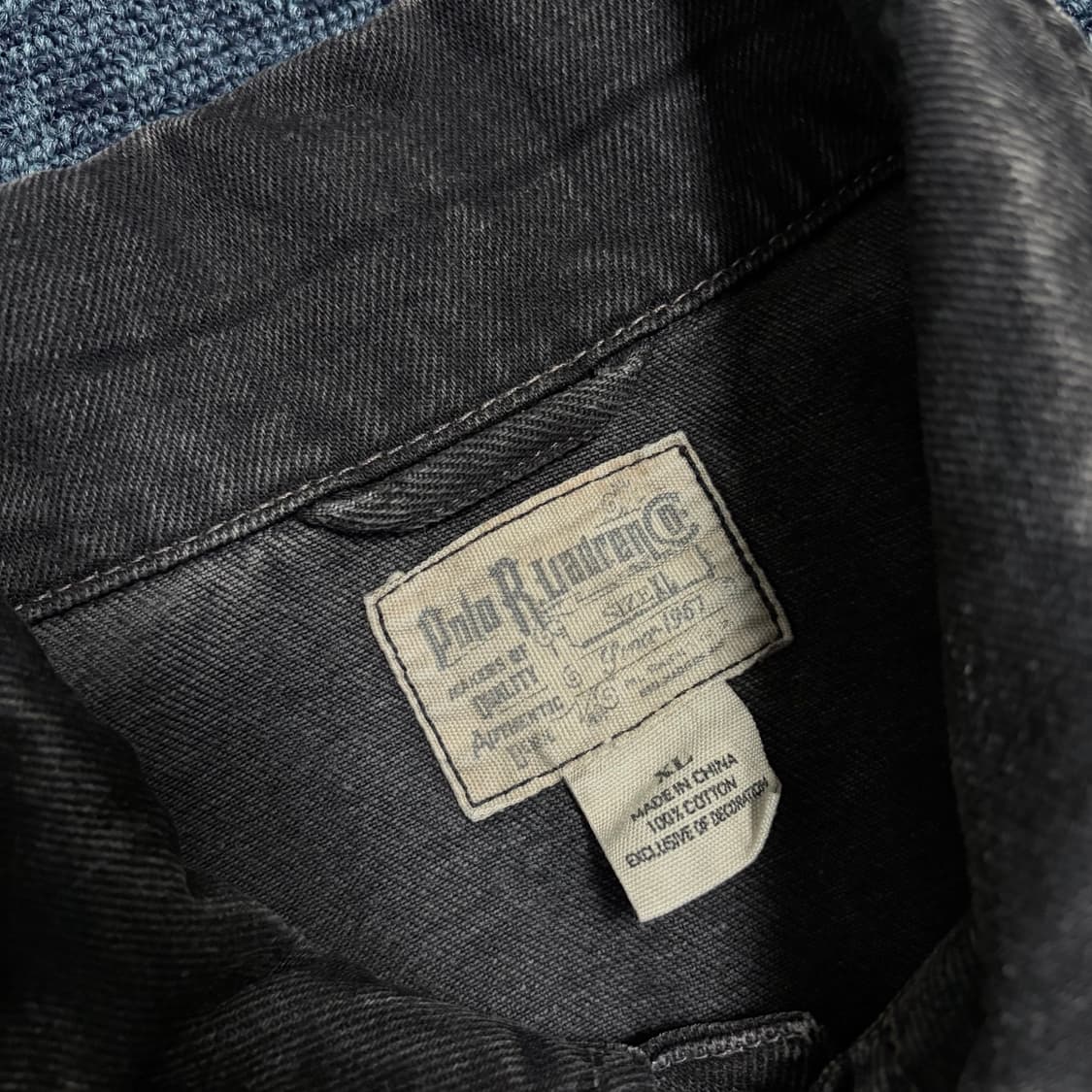 폴로 랄프로렌 성조기 블랙 데님 자켓 상품이미지4