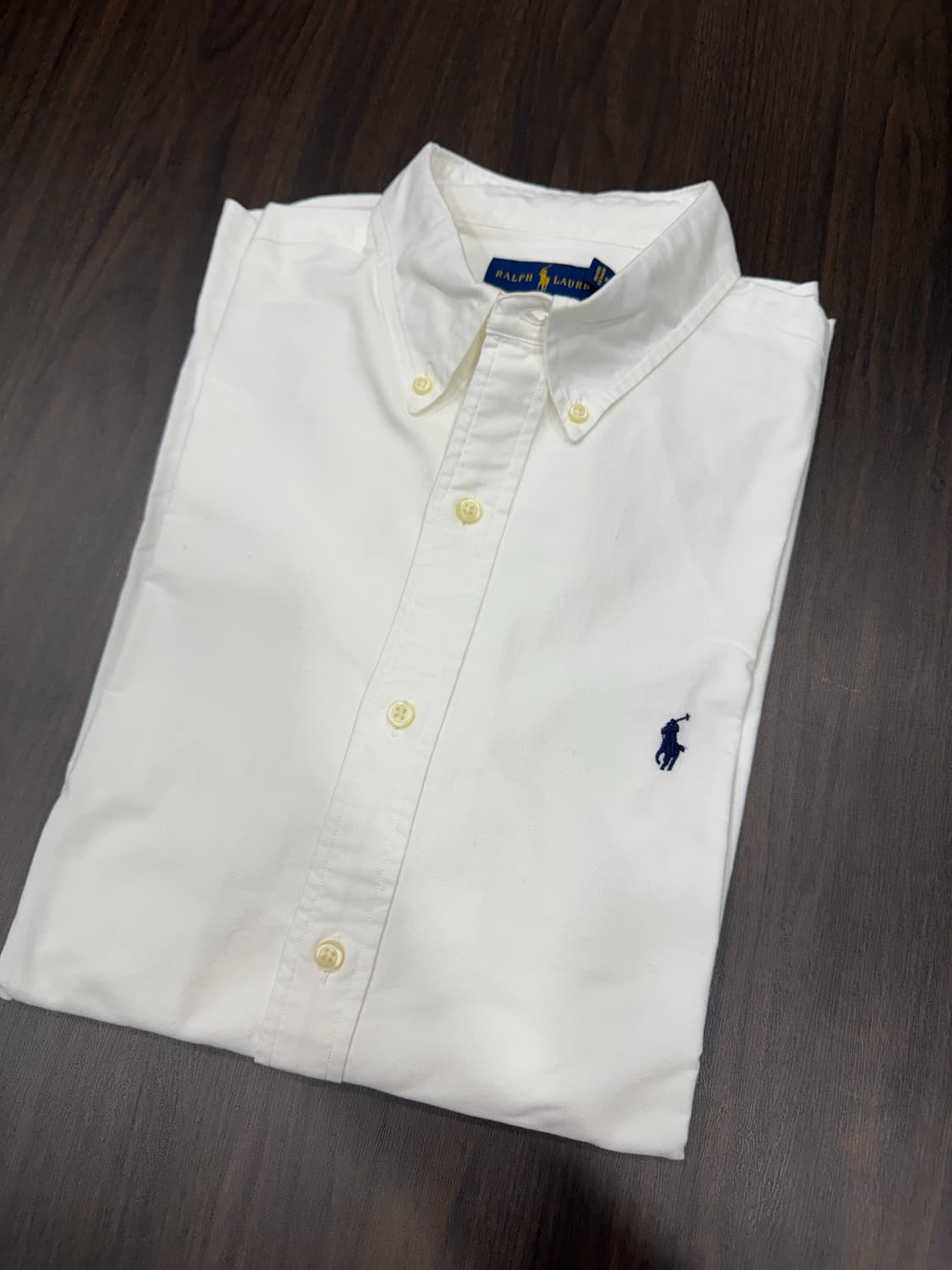 폴로 화이트셔츠 클래식핏 L 상품이미지1
