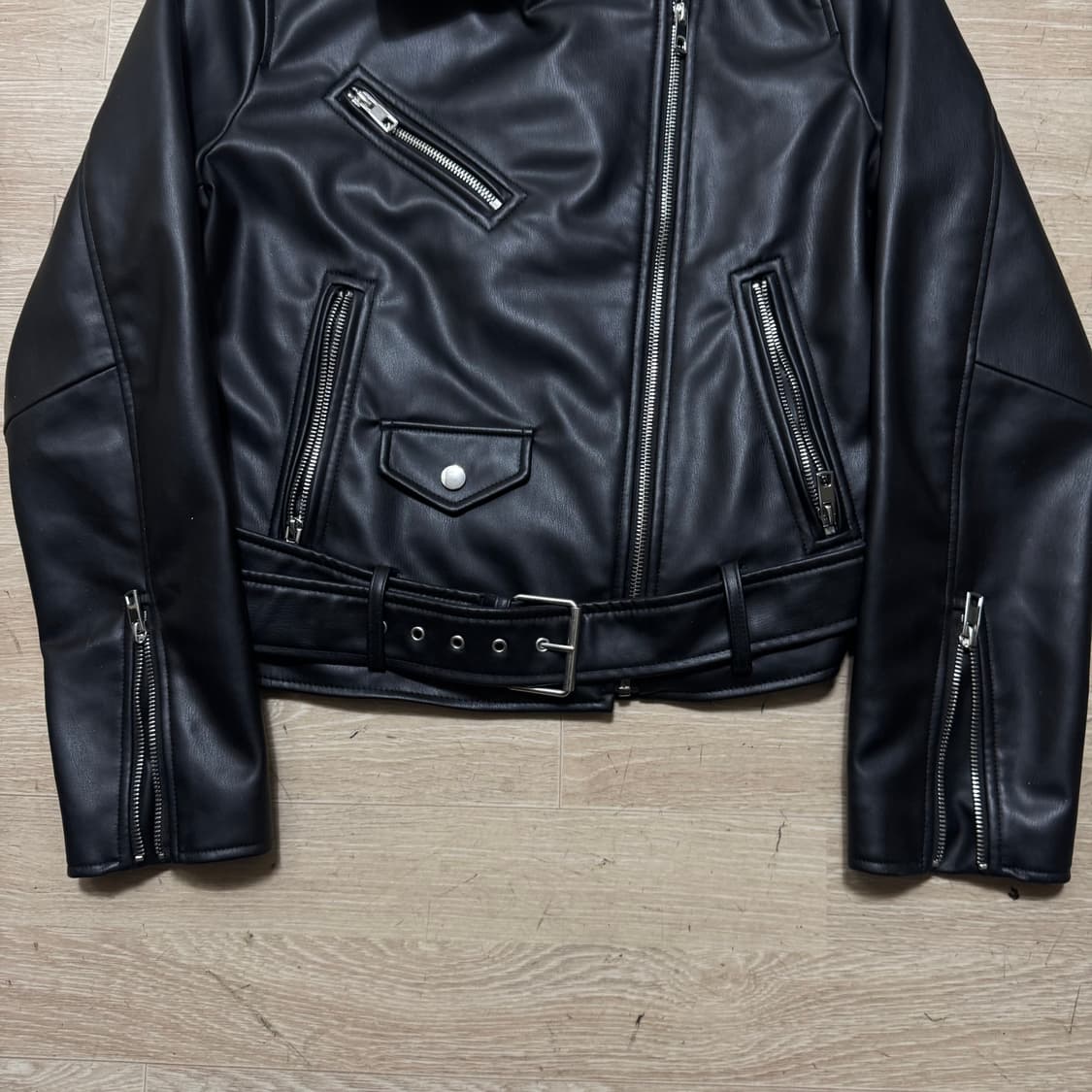 자라 싱글라이더 가죽 자켓 상품이미지3