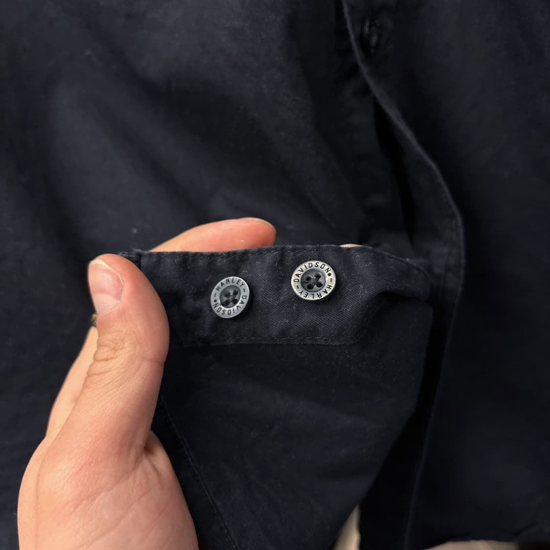 할리데이비슨 레더 H-D 패치 라이닝 코튼 워크셔츠 N1159 상품이미지7