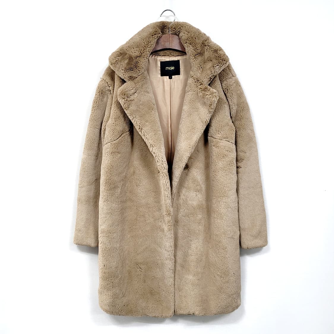 Maje 마쥬 마룬 롱 퍽스 퍼코트 상품이미지1