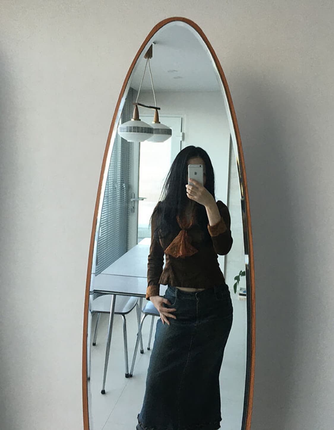 ruffle hem denim skirt 상품이미지2