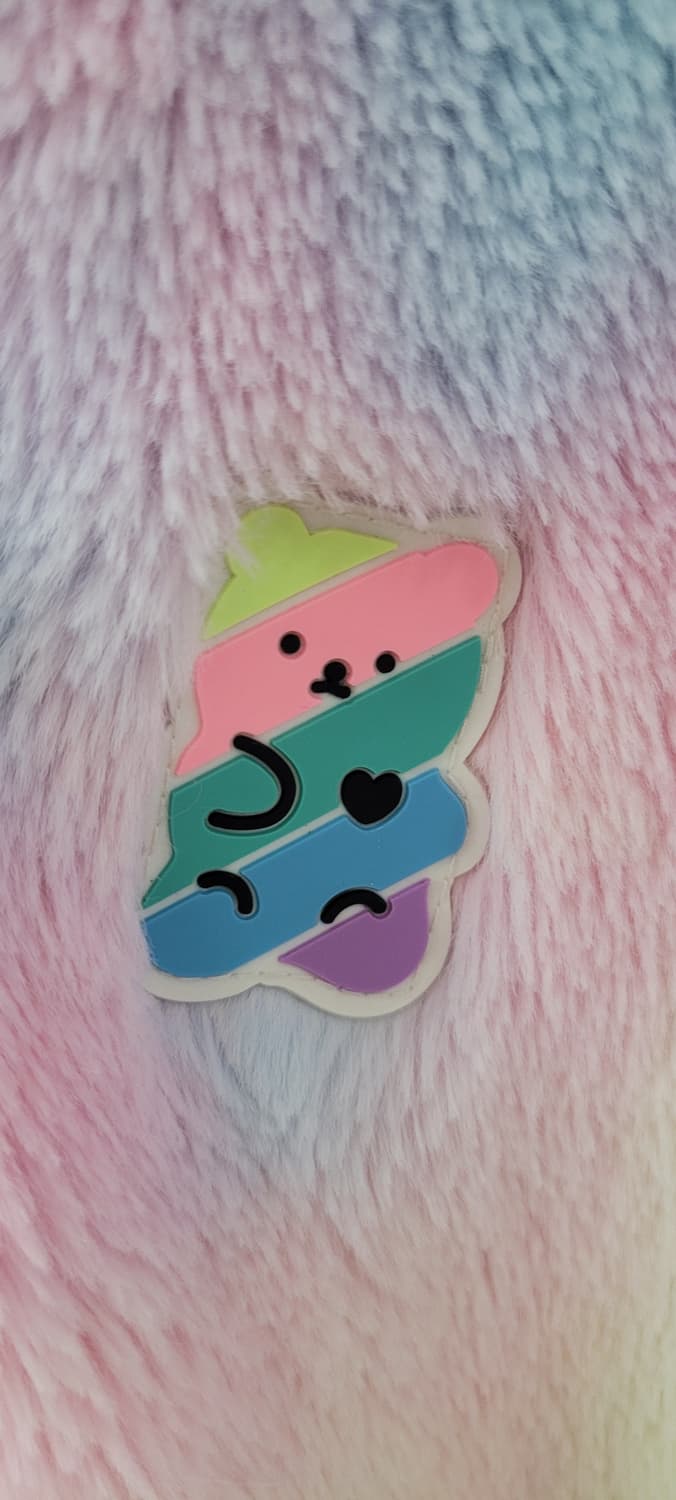 (여아140사이즈)신디키즈 도톰 무지개 후리스 상품이미지2