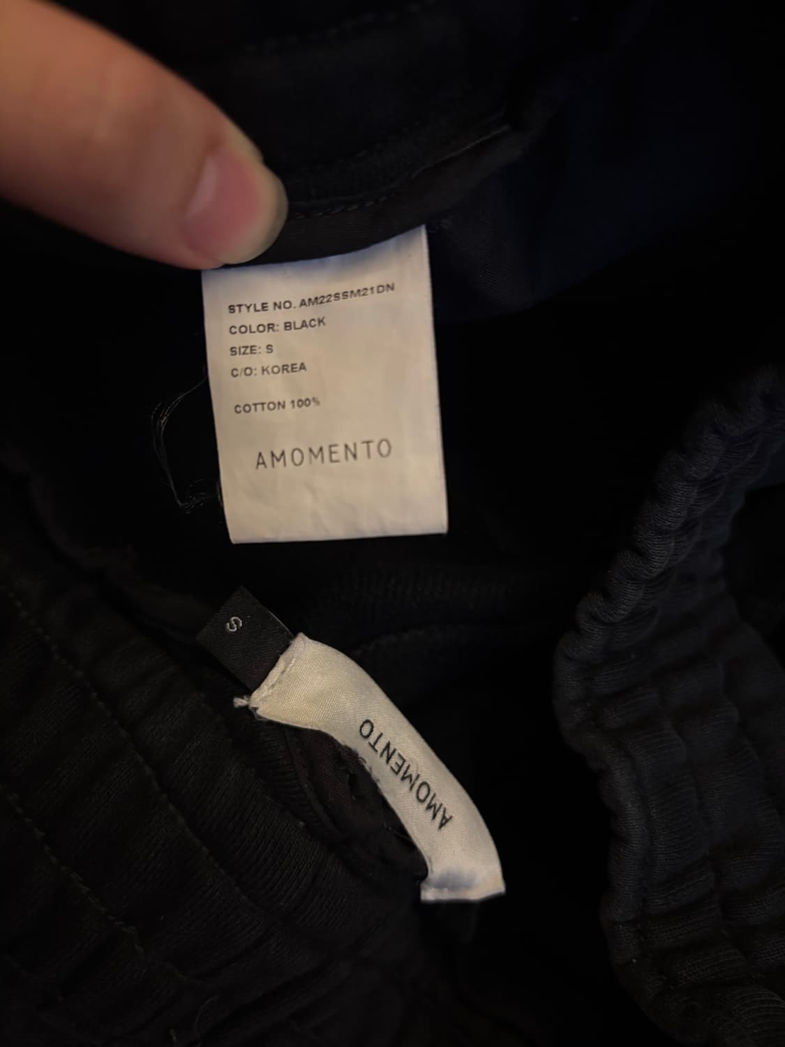 아모멘토 DRAWSTRING DENIM 팬츠 s 상품이미지3