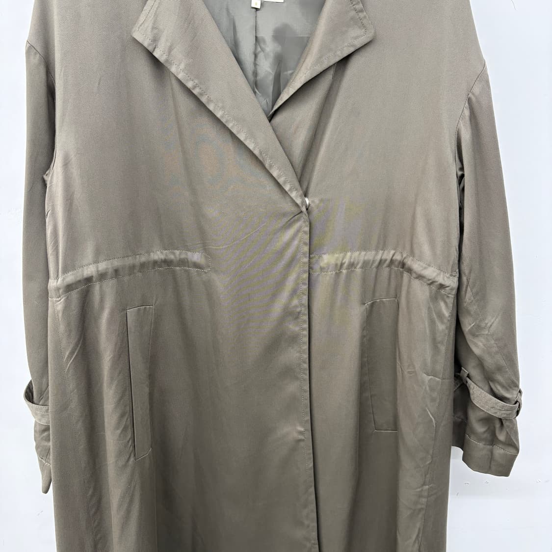 빔즈 카키색 롱 코트 여성 L 상품이미지2