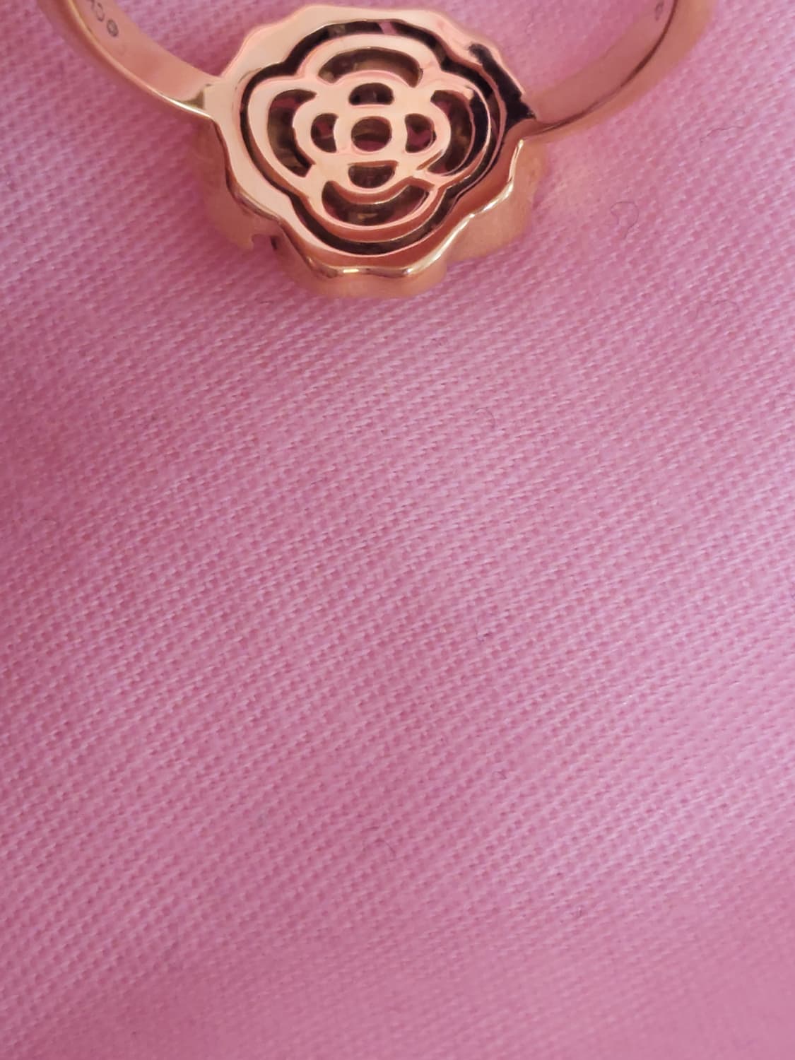 정품)급처상태좋음!샤넬 18K골드, 다이아 엑스트레 드 까멜리아 링 반지 상품이미지6