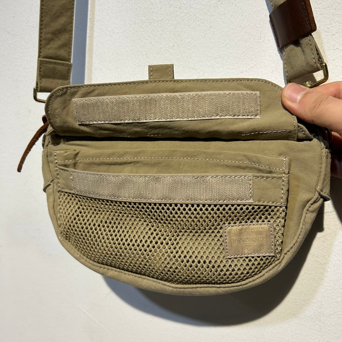 요시다 포터 메쉬포켓 크로스백 숄더백 카키  상품이미지4
