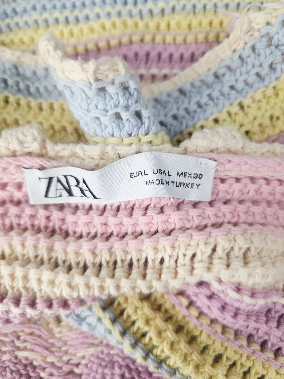 ZARA자라 파스텔 스트럭처 크롭탑_L 상품이미지7