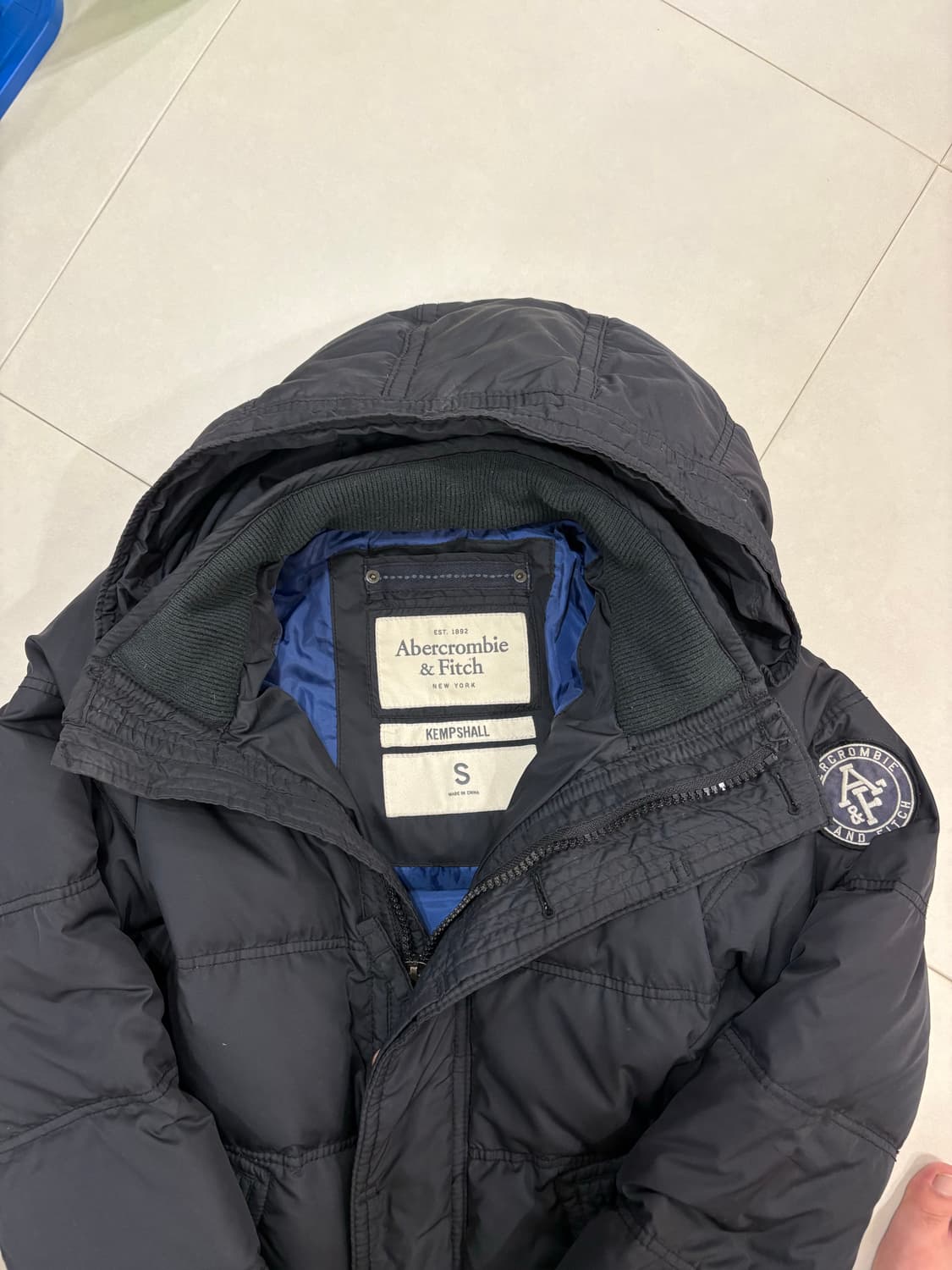 아베크롬비 라탐폰드 패딩 네이비 S 상품이미지2