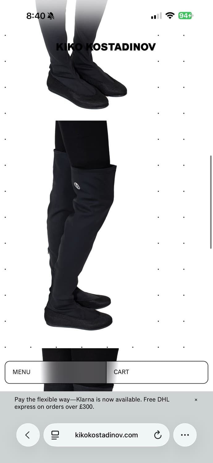 Kiko kostadinov 발레리나 부츠 상품이미지1