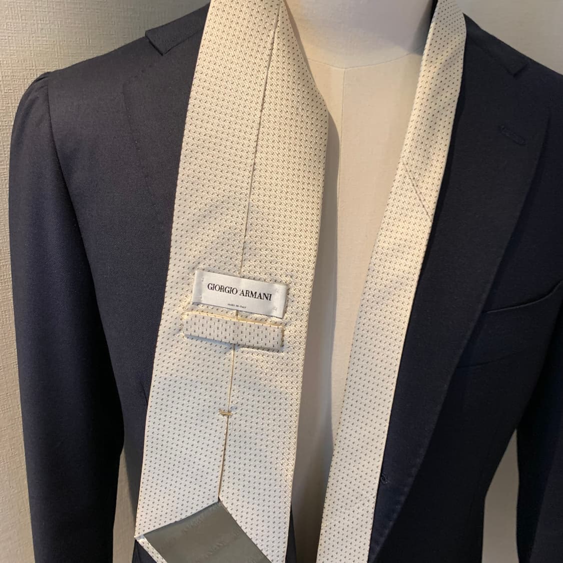 조르지오 알마니 명품넥타이 화이트컬러 100실크 A+등급 상품이미지2