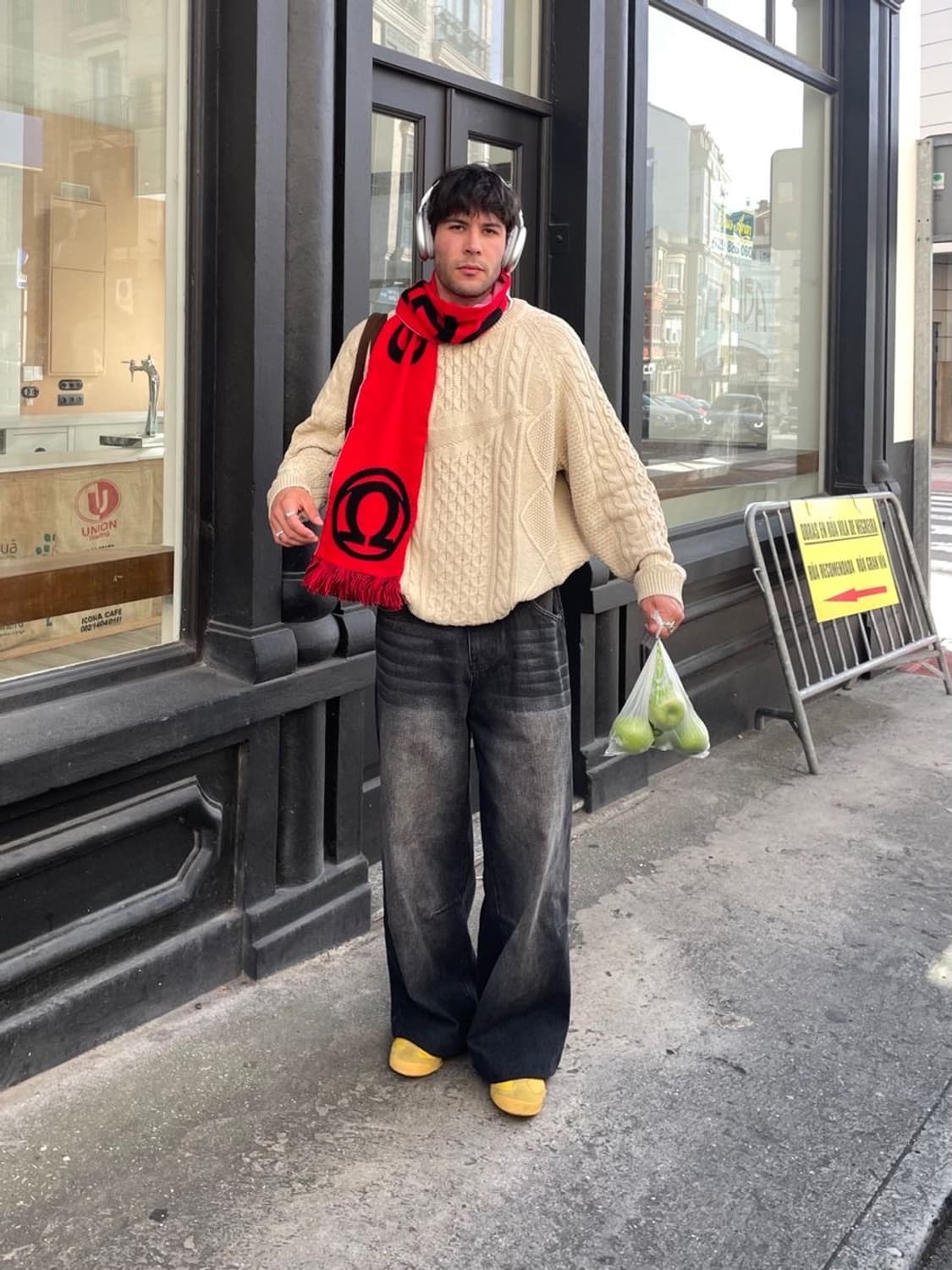 AC밀란 축구 스카프 레드 블랙 상품이미지4