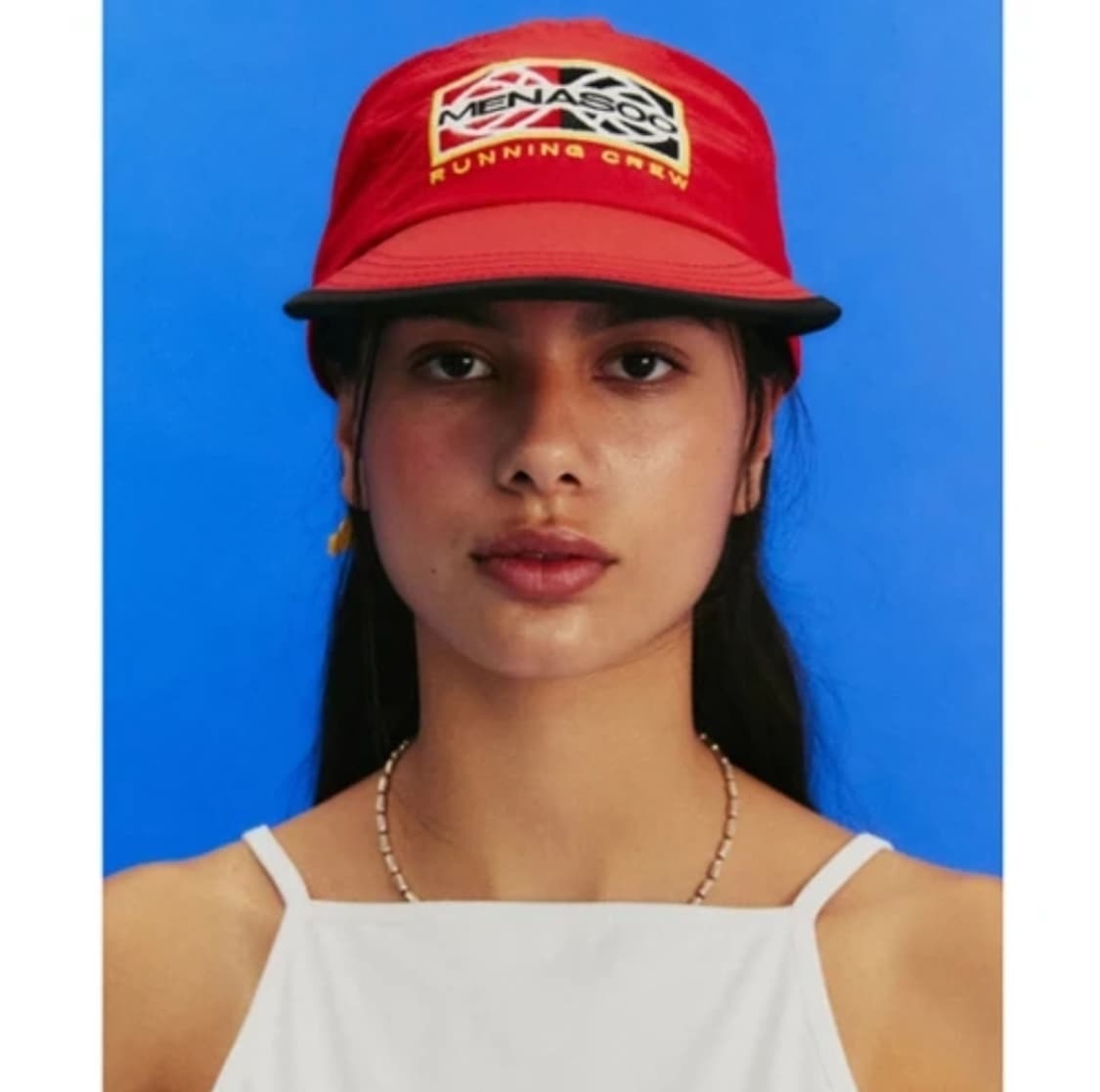 새상품) 미나수 레드 볼캡 상품이미지1