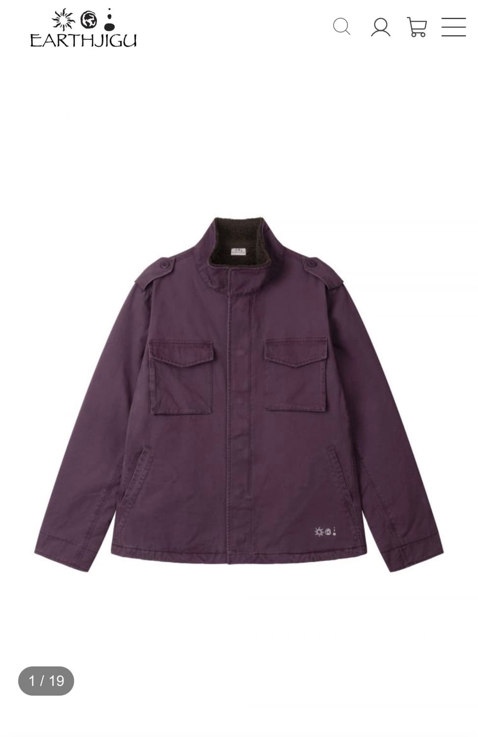 구함) 어스지구 필드자켓 퍼플 상품이미지3