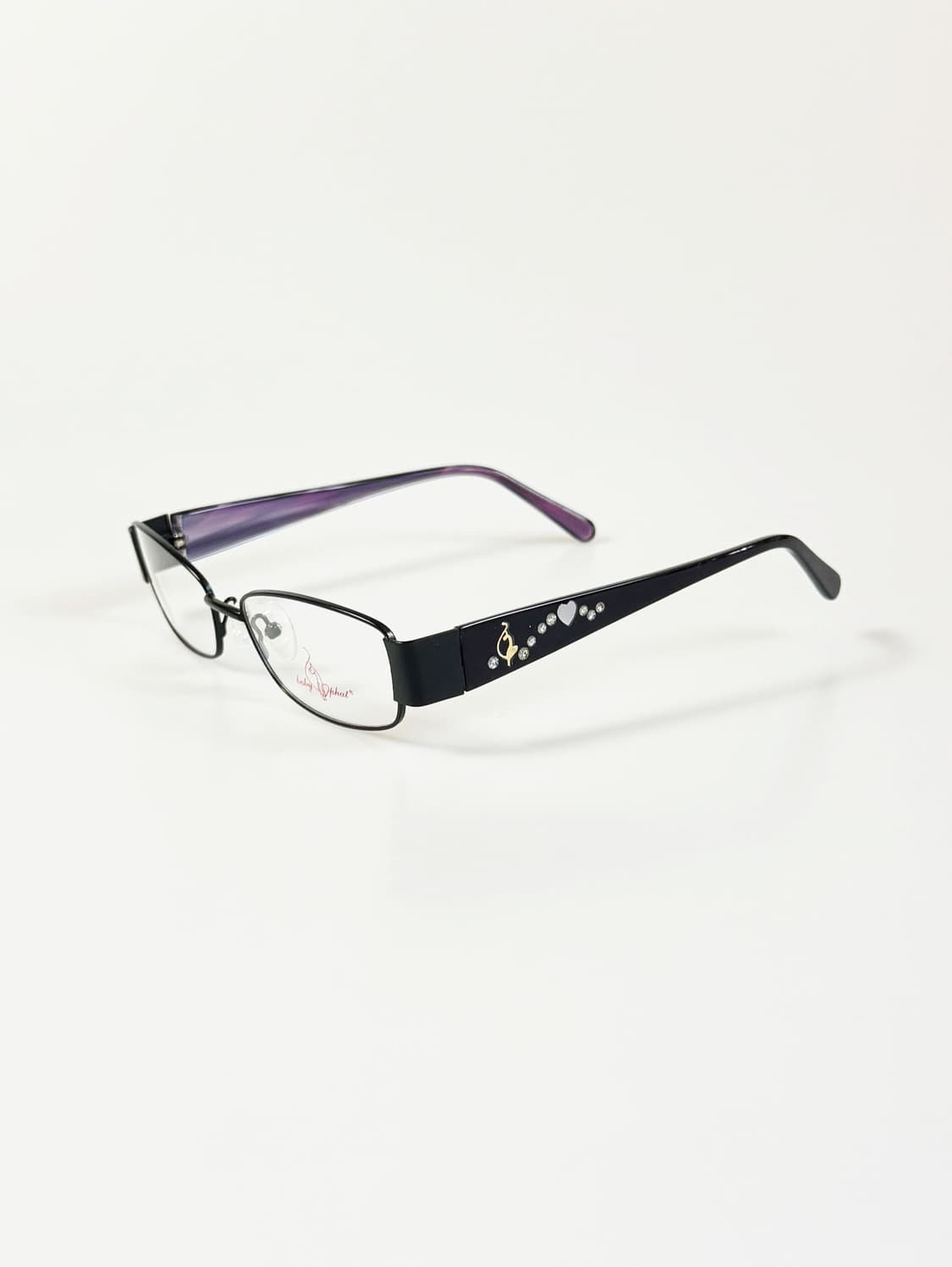 BABY PHAT 블랙 메탈 슬림 스퀘어 프레임 빈티지 안경 상품이미지3