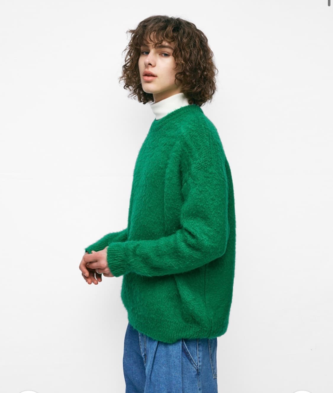 테이크이지 니트 그린 상품이미지1