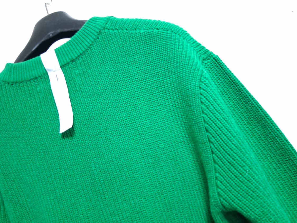 코모도 러브 니트 그린색 검정영문자수로고 오버핏 95 상품이미지7