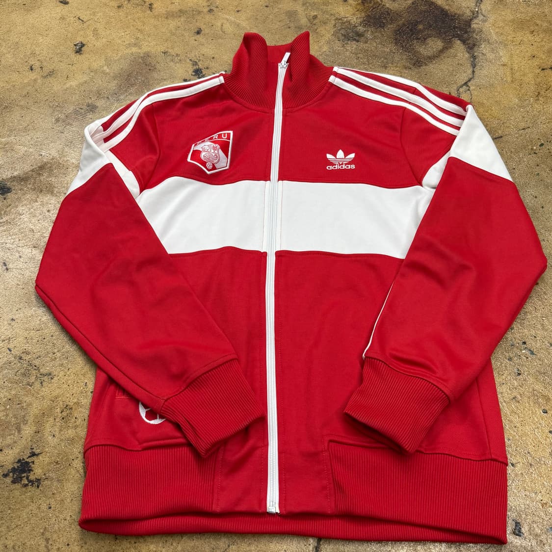 [정품/90] 아디다스 페루 축구 트랙탑 져지 레드 b17 상품이미지2