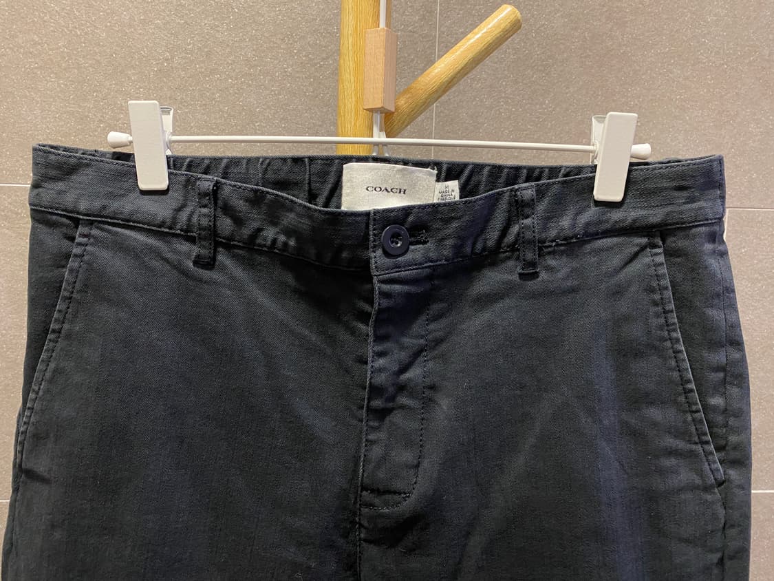COACH 코치 뒷밴딩 블랙진 면바지 (M) 상품이미지2