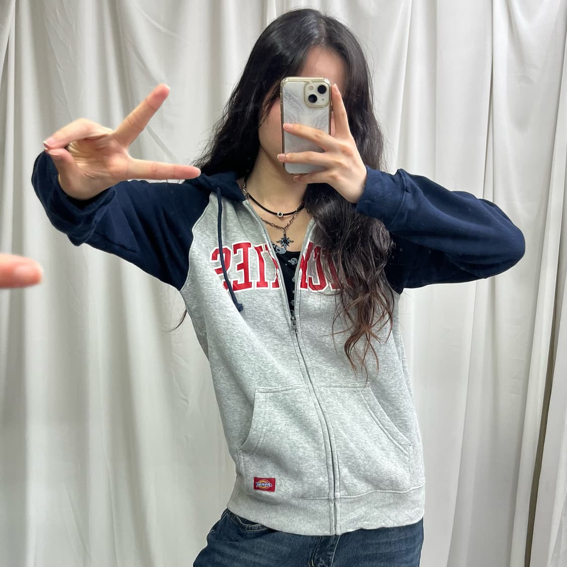 Dickies gray hood zip-up 상품이미지1