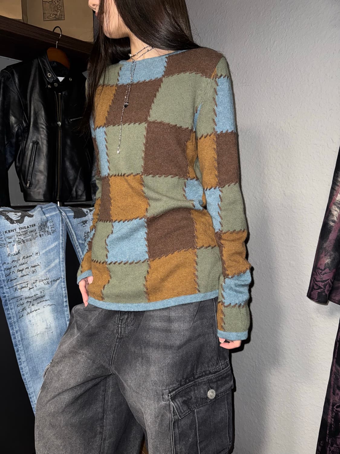 살바토레 페레가모 블럭 니트 상품이미지1