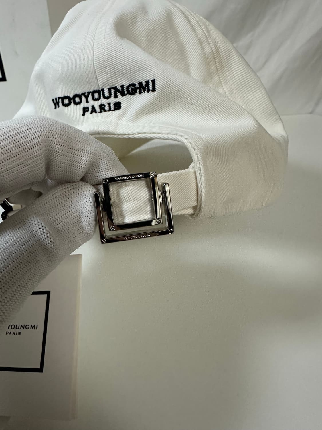 (OS) 우영미 W패치 볼캡 아이보리 상품이미지4