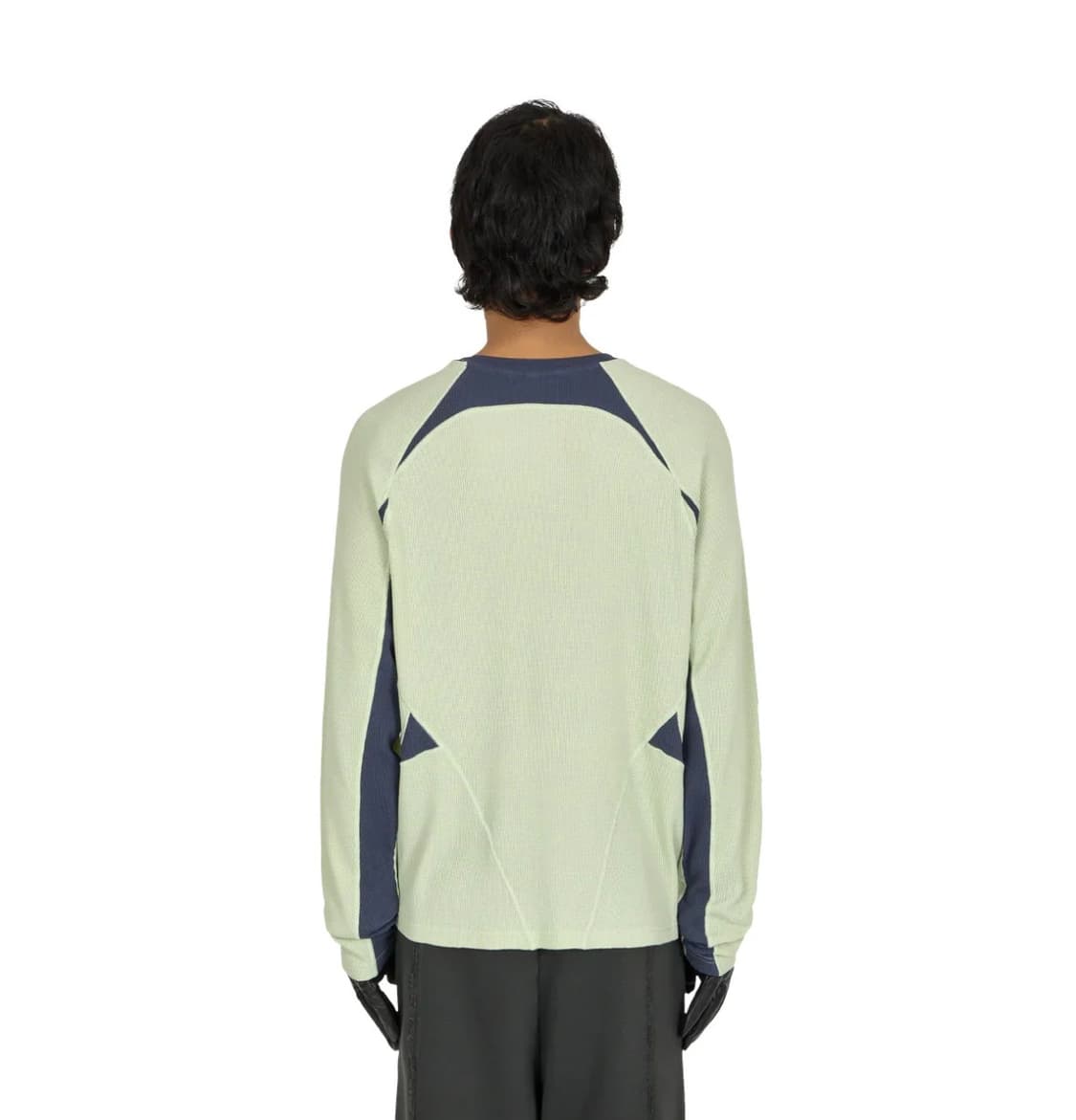 _J.L-A.L_ 와플 페이셋 롱 슬리브 그린 슬레이트 - 24FW 상품이미지2