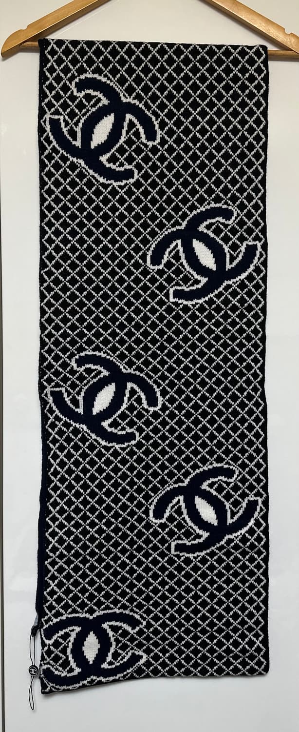 샤넬 로고 네이비 캐시미어머플러 남여공용 상품이미지7