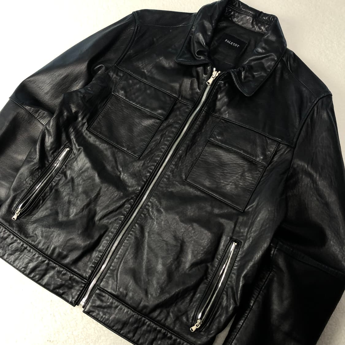 펠토 투포켓 크롭 레더자켓  상품이미지5