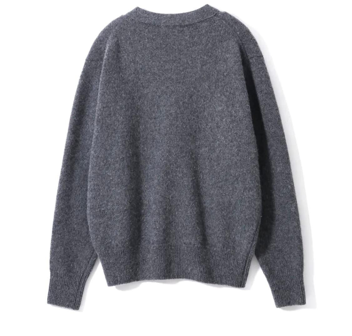 폴 브레이크 브러시드 리버 가디건 차콜 멜란지 3 상품이미지2