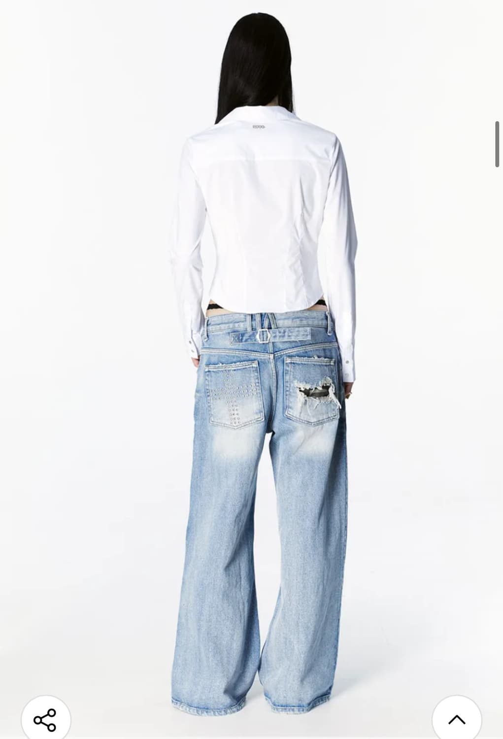 새상품) 2000아카이브스 SNYDER WIDE DENIM (BLUE) 상품이미지3