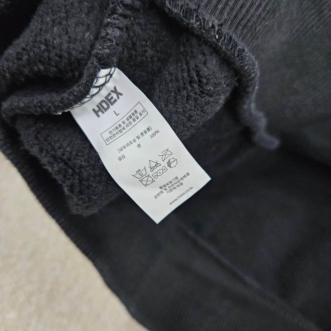 [L] HDEX 에이치덱스 여성 기모 크롭 후드티셔츠 1027JM1 상품이미지6