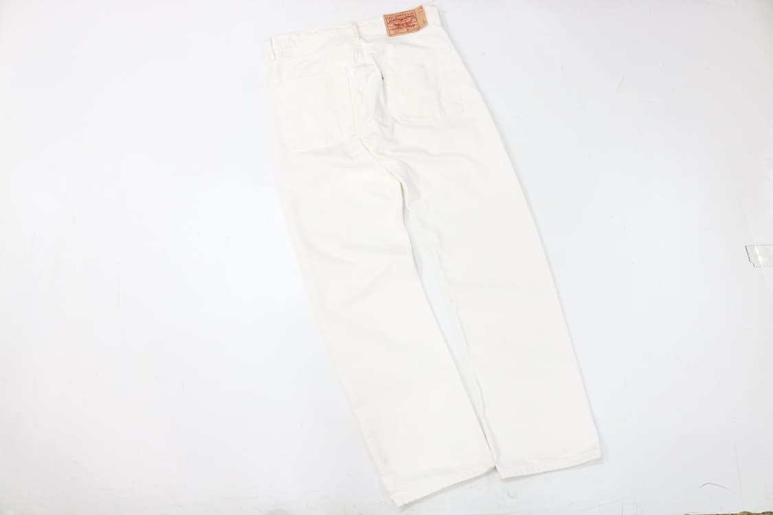 리바이스 빈티지 501 화이트 데님 팬츠 (W32 L32) 상품이미지5