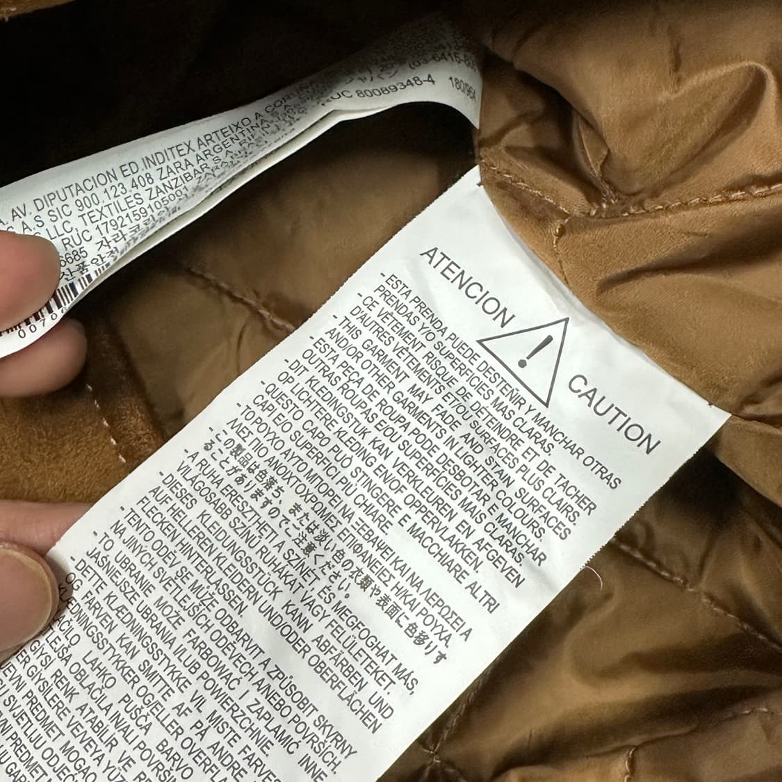 자라 스웨이드 브라운 자켓  상품이미지5
