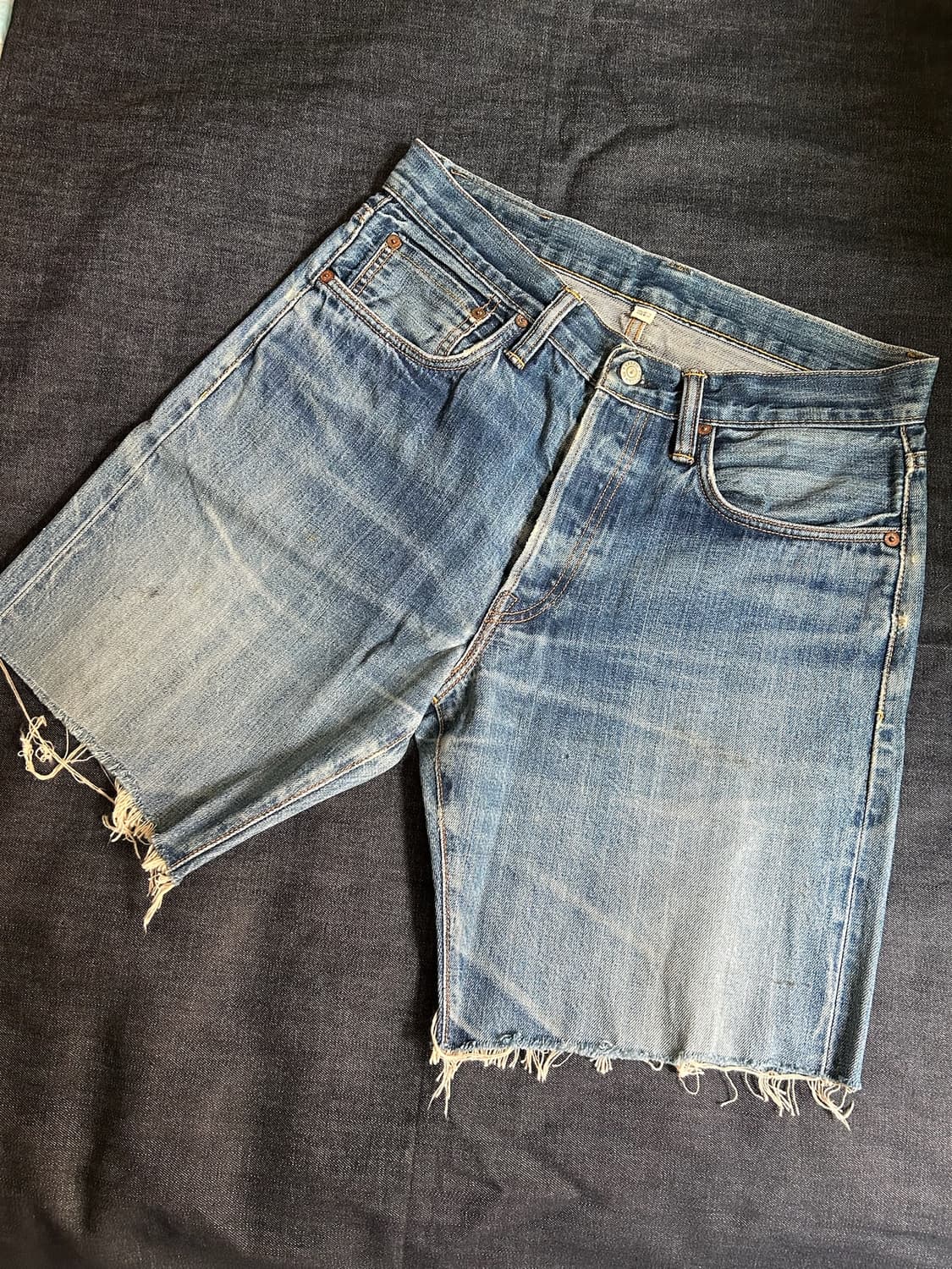 RRL cut off denim pants Made in USA 상품이미지3