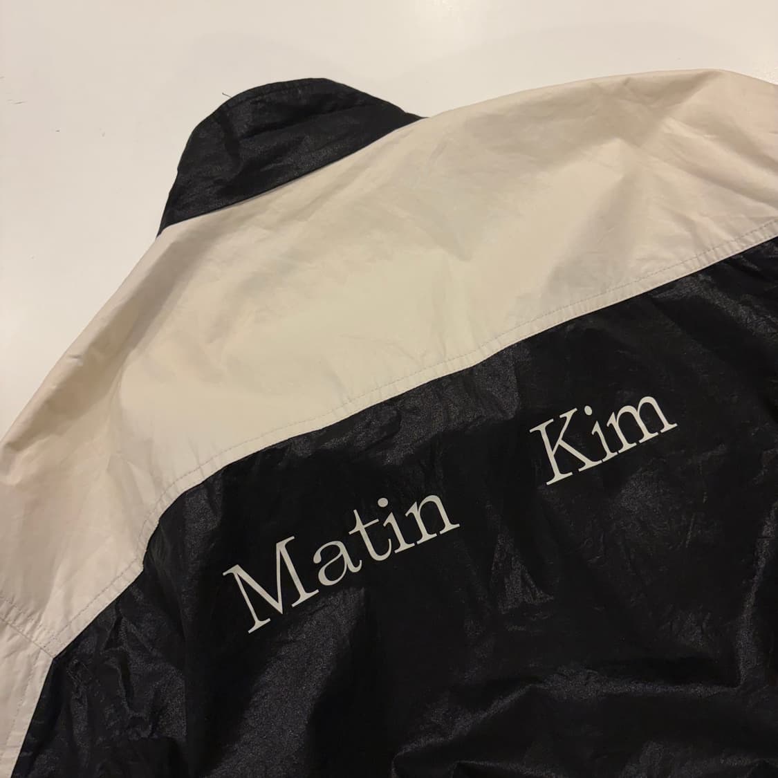 마뗑킴 블랙 화이트 코팅 배색 자켓 C221 상품이미지10