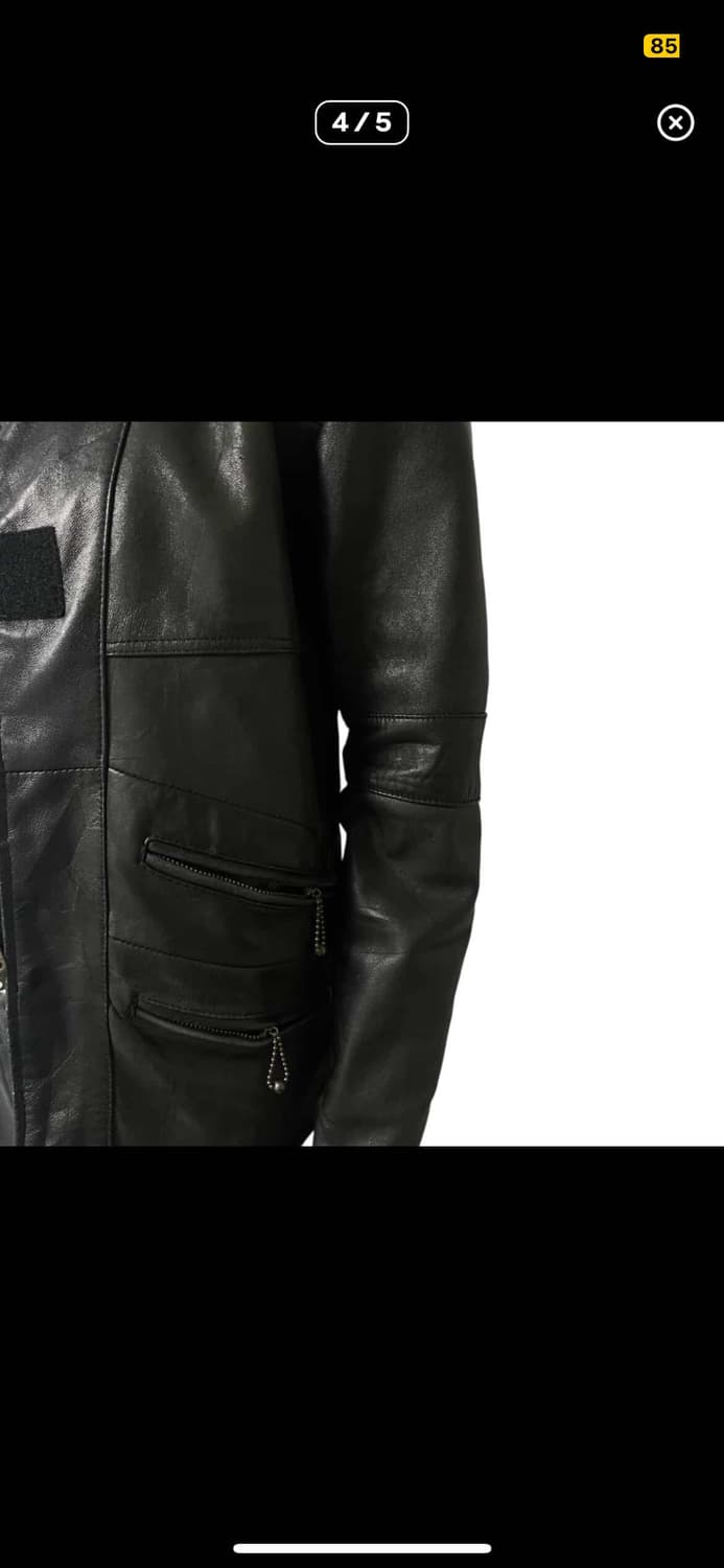 ink military leather jacket 상품이미지4