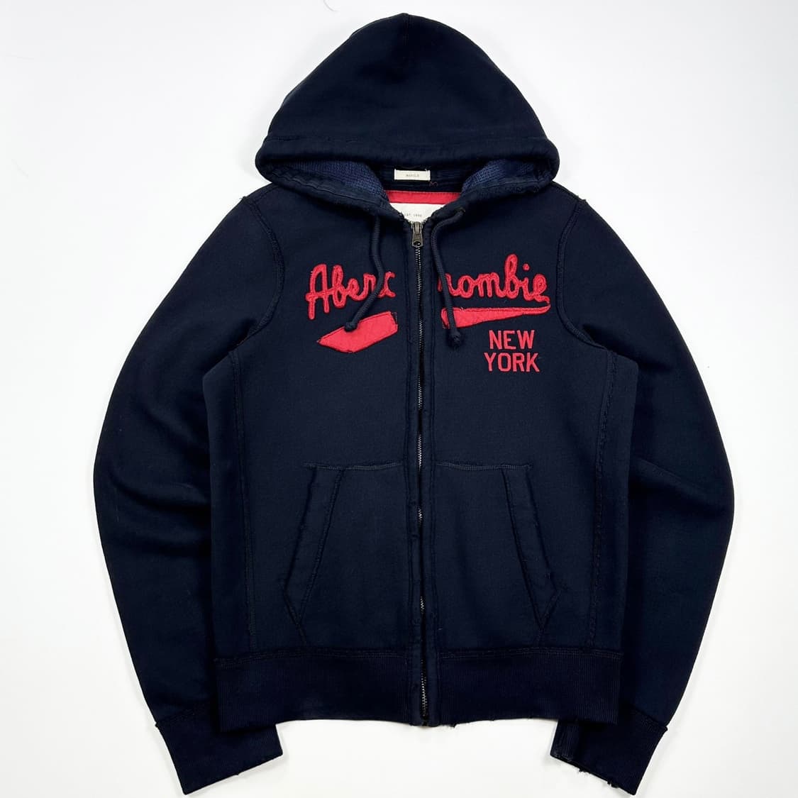 아베크롬비 피치 A&F 네이비 헤비 코튼 후드집업 (XL) 상품이미지2