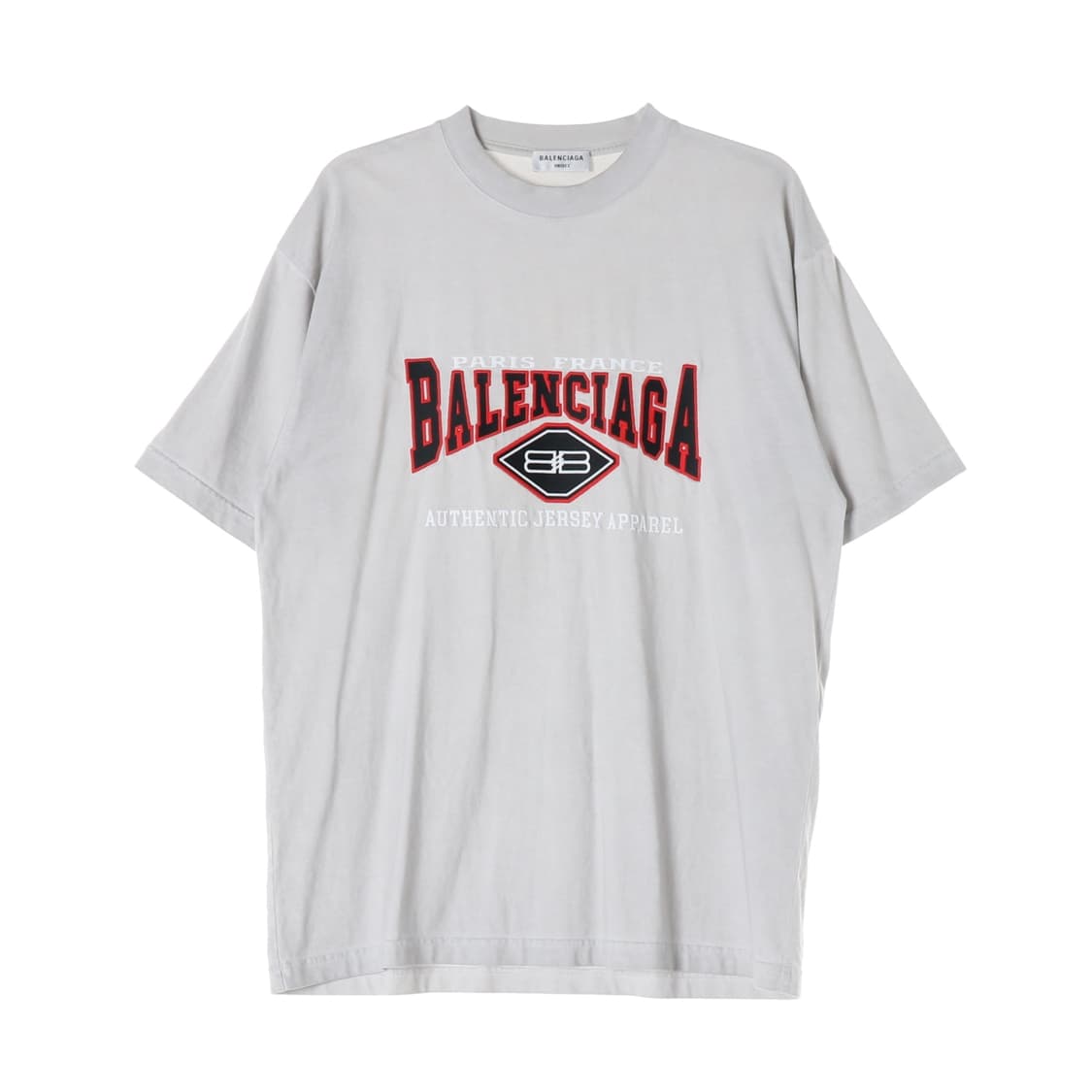 발렌시아가 22SS 로고 코튼 오버핏 반팔 티셔츠 라이트그레이 XL
 상품이미지1